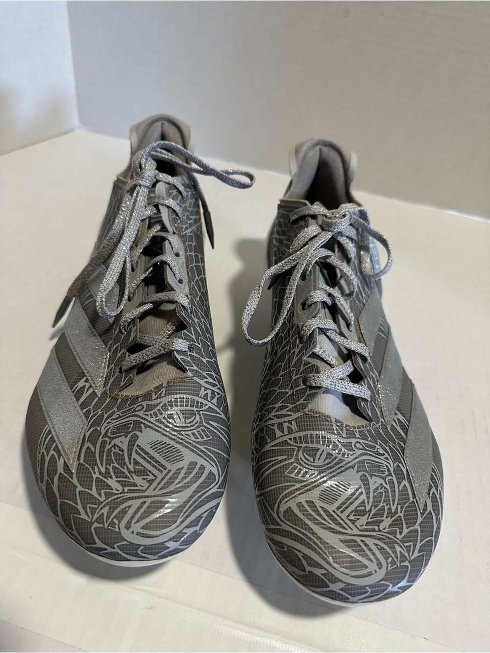 Adidas Mens Adizero Electric Gray/ metallic silver football cleats